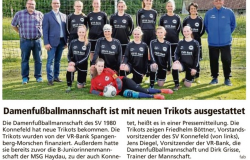 2022-07-06 HNA-Melsungen - Damenfußballmannschaft ist mit neuen Trikots ausgestattet